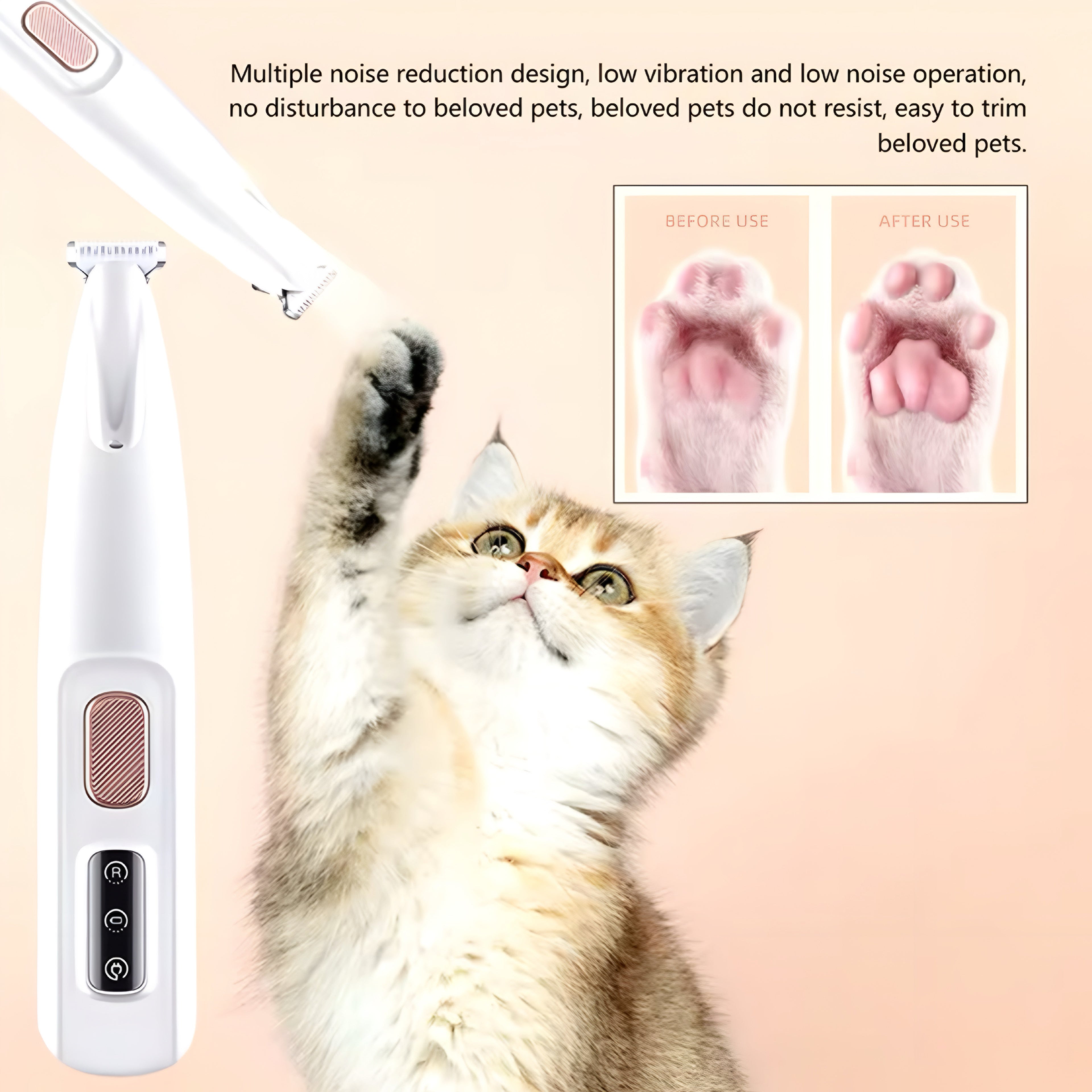 Tondeuse à Pattes USB avec Lumière LED 🐾💡