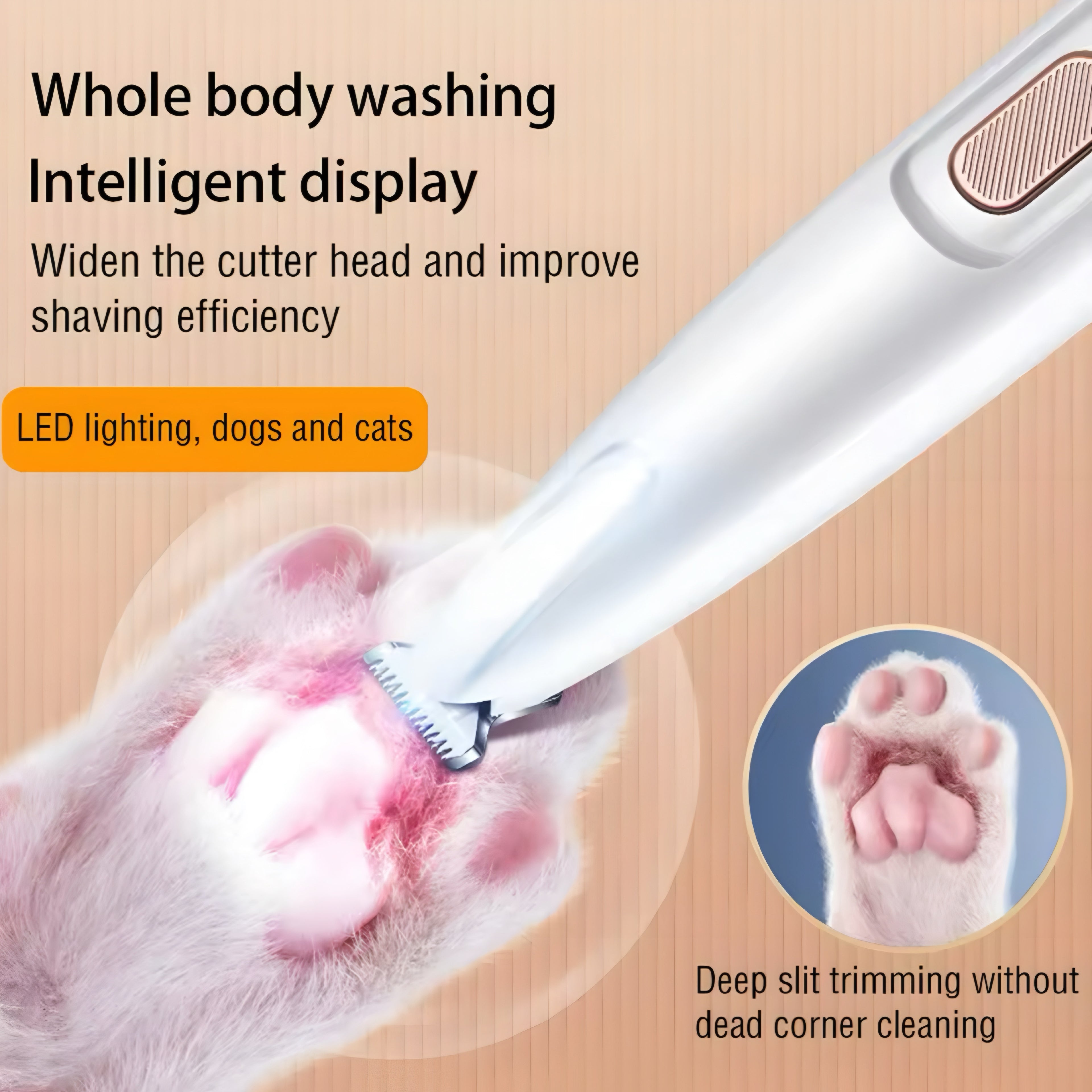 Tondeuse à Pattes USB avec Lumière LED 🐾💡