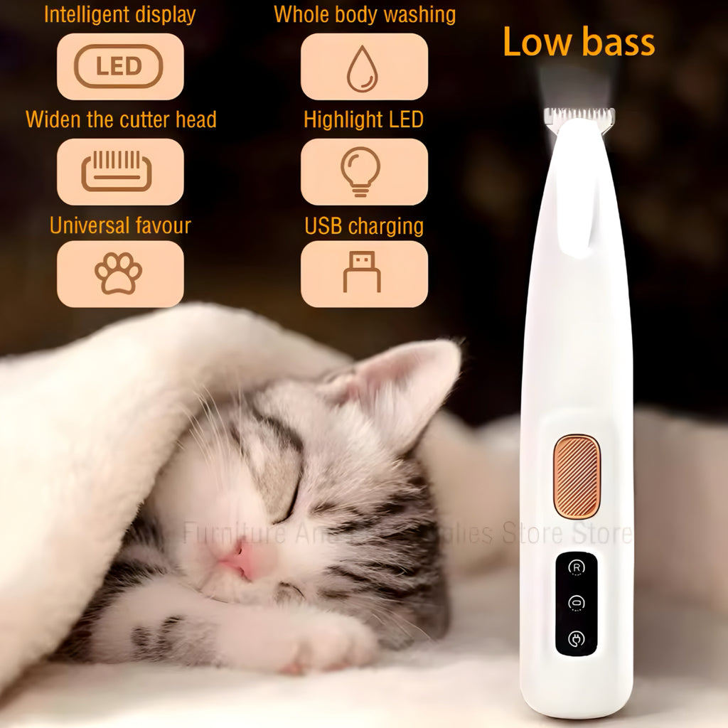 Tondeuse à Pattes USB avec Lumière LED 🐾💡