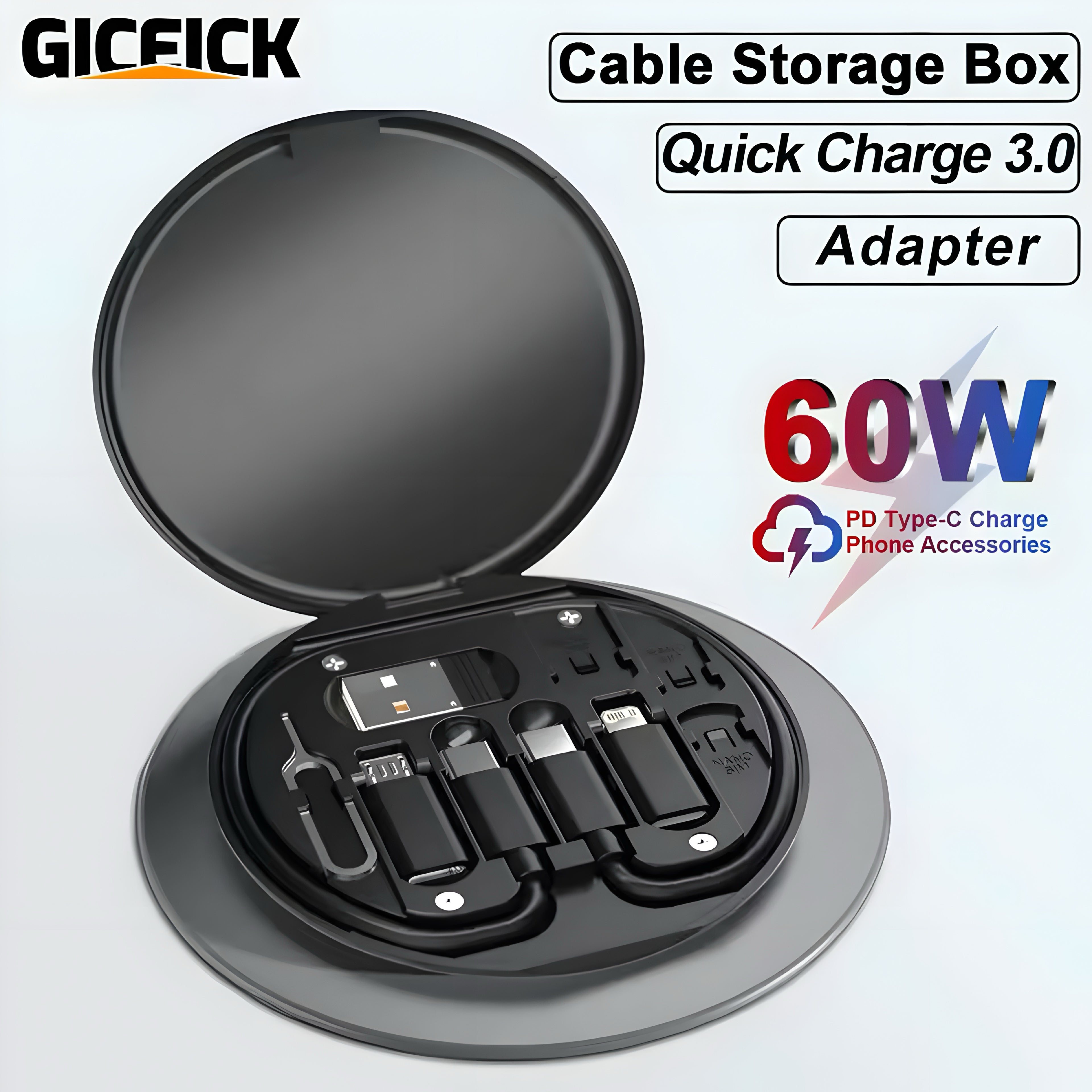 Kit de Câbles de Charge Multifonction PD 60W