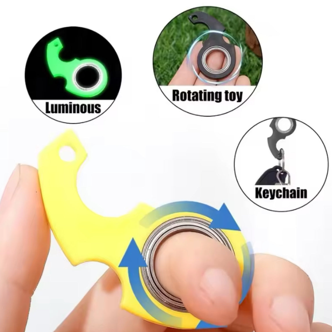 Porte-clés Fidget Spinner
