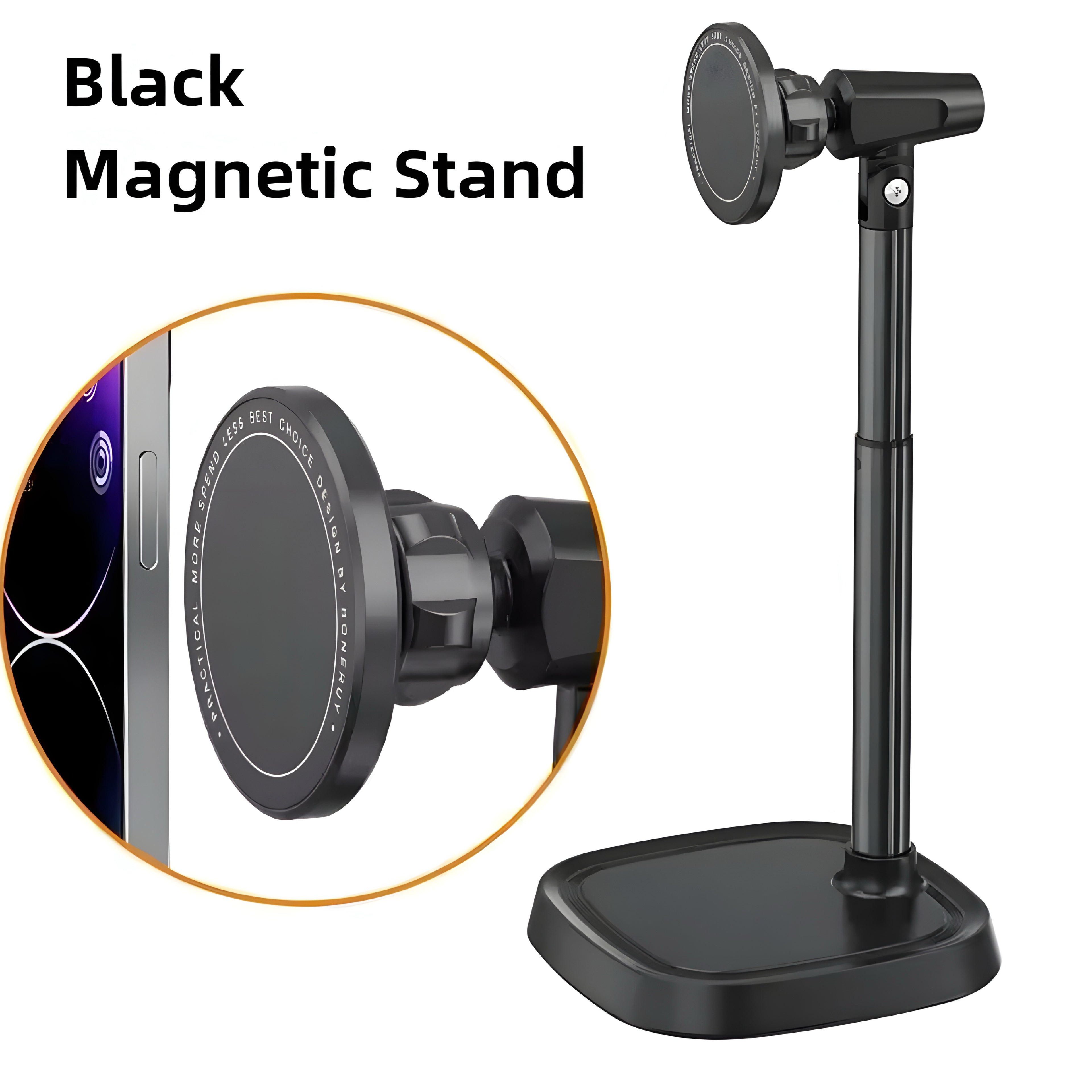 Support Téléphone Magnétique en Aluminium