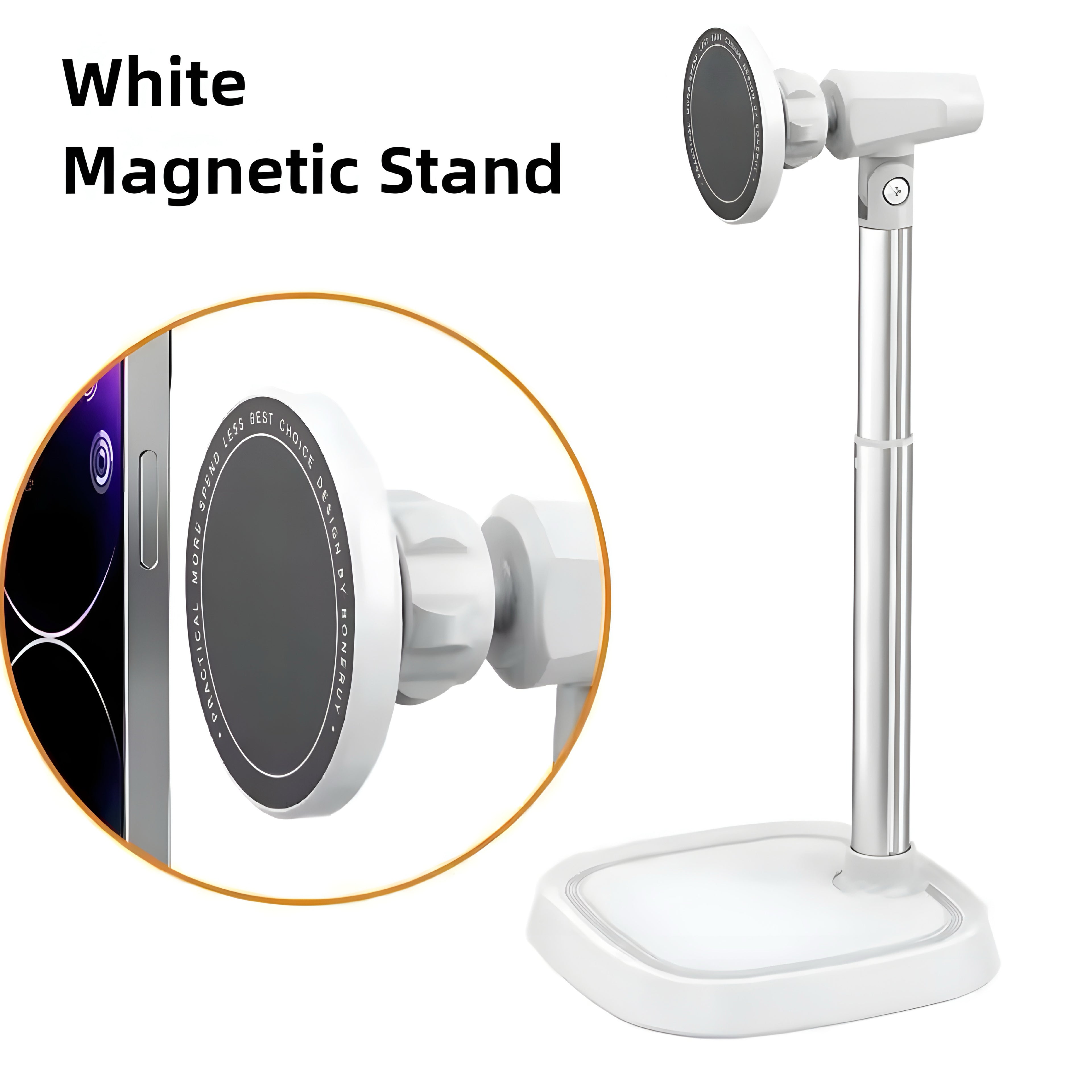 Support Téléphone Magnétique en Aluminium