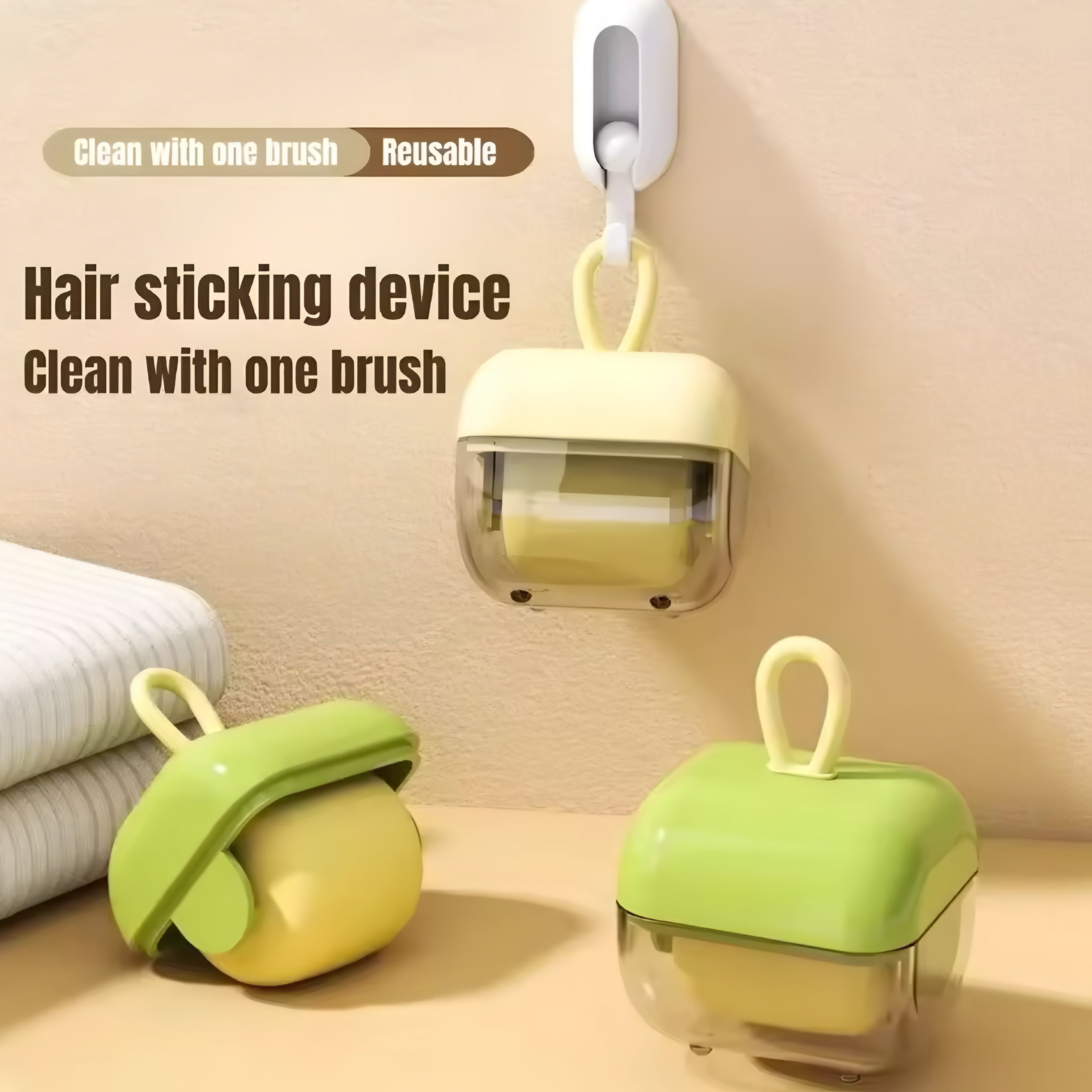 Rouleau anti-peluches lavable & portable